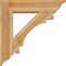Ekena Millwork Merced Traditional Rough Sawn Bracket w/ Offset Brace, Western Red Cedar, 8"W x 32"D x 32"H BKT0806X32X32MRC01RWR - alternate 2